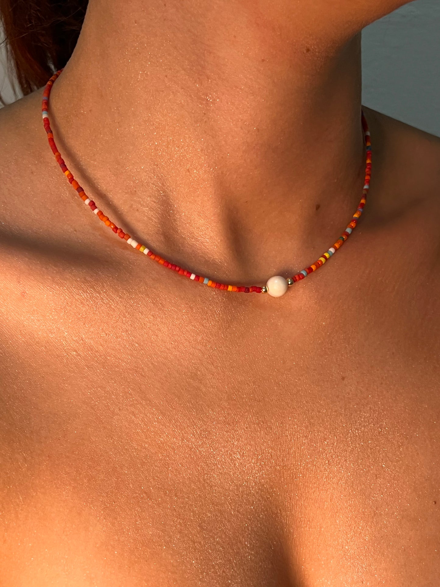 Pearl colorfull necklace