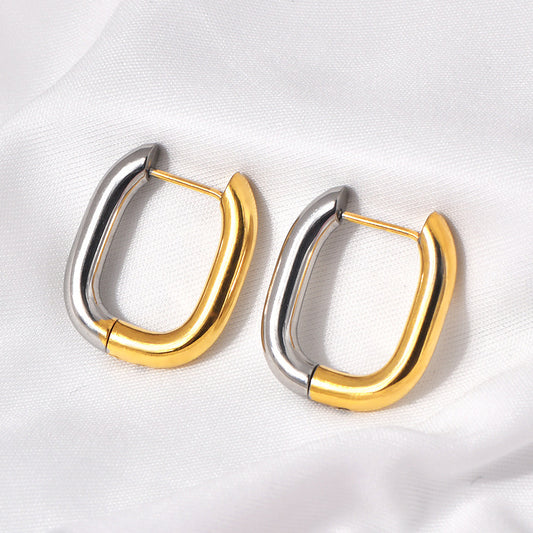 Doble Tone Earring