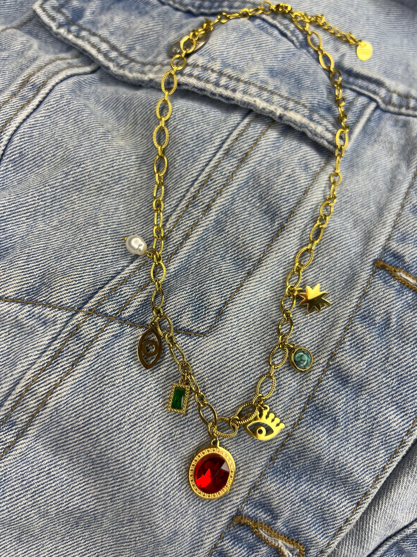 Red Charm Necklace